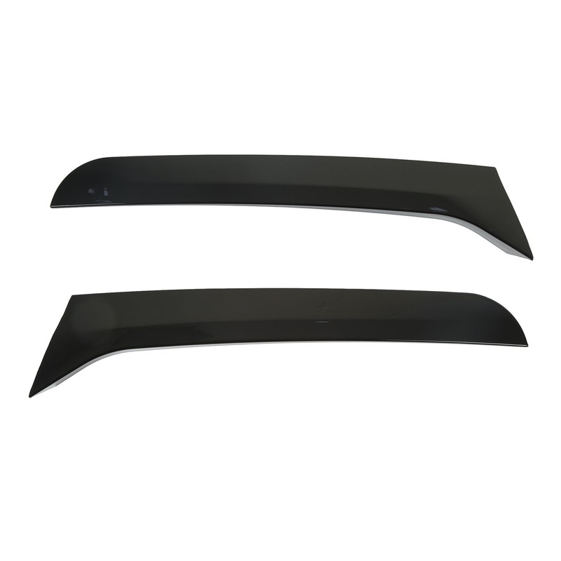 2 Pcs Rear Window Spoiler Glossy Black Left Right Side