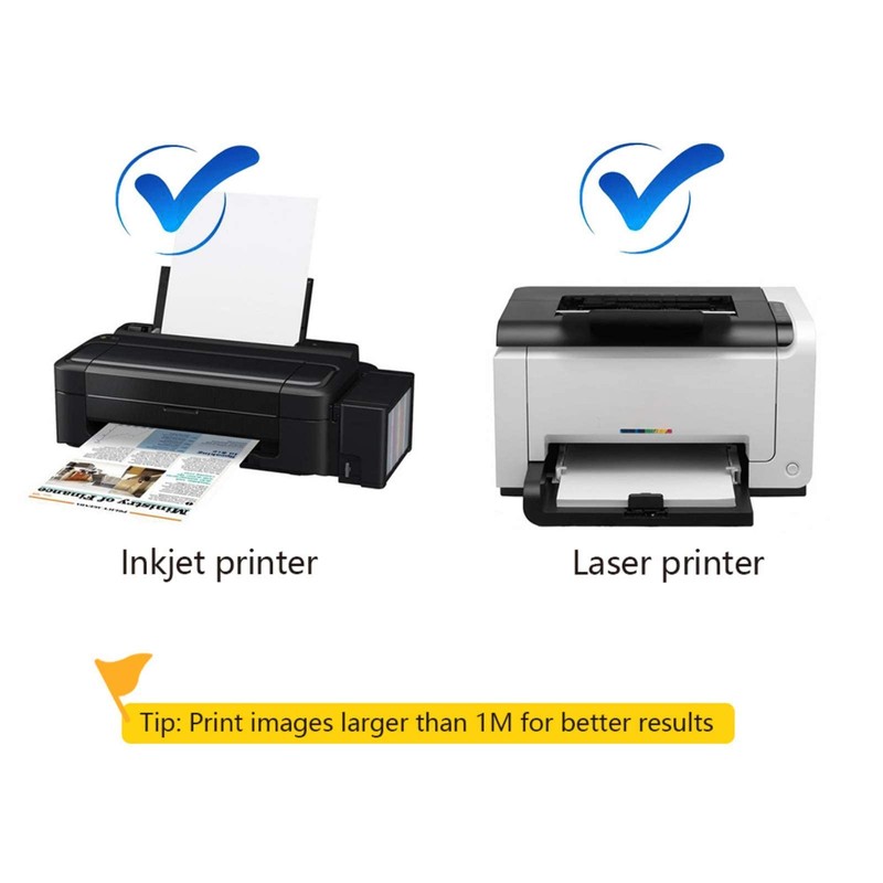 Waterproof Printable Vinyl Stickers Paper for Inkjet Printer- 20 Glossy
