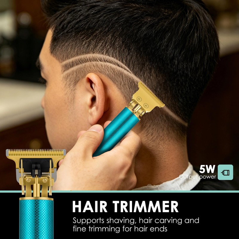 Hair Clippers for Men with LED Display, 4-Piece Cordless Grooming