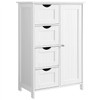 CIPACHO Bathroom Storage Cabinet,Side Storage Organizer Cabinet with 4 Drawers