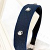 Burnaby Navy Silver Pendant Hairband / 버나비 네이비 실버 팬던트
