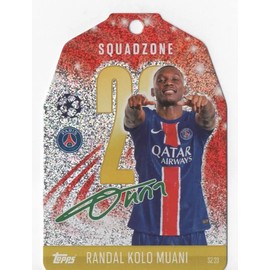 Match Attax 2024 2025 Randal Kolo Muani Squadzone Trading Card