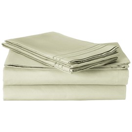 MattRest Luxury Silky-Soft 1800 Series Premium Collection - Wrinkle-Free 4-Piece Bed Sheet Set, Deep Pocket up to 16 inch, King Sage/Green