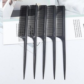 Beauty comb, salon comb, tail comb, hair comb, black, salon hairbrush, dyeing comb, parting comb, straight comb, Search Life / 미용빗 미용실빗 꼬리빗 머리빗 블랙 미용실 헤어브러쉬 염색빗 가르마빗 일자빗 서치생활