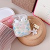 MINSCOSE Compatible with AirPods 1&2 Clear Case,Cute Pretty Flower Pattern