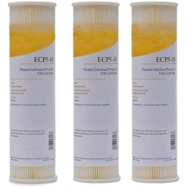 IPW Industries Inc- ECP5-10 (255482-43)- 10" x 2.5" Pleated Cellulose 5 Micron Sediment Filter 3 Pack
