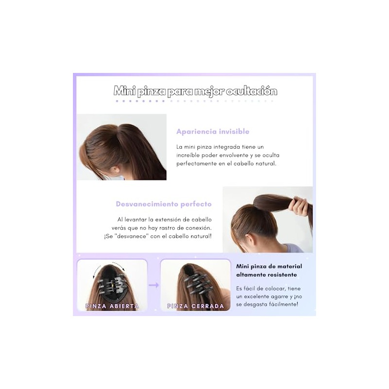 GAIBMAX - Extensiones de cola de caballo para mujer cabello