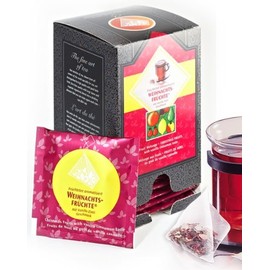 Fruit Tea Christmas Fruits Pyramid Bags Pack of 15