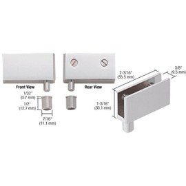 CRL Satin Chrome Wide Glass Door Pivot Hinge - Package