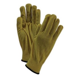 MAGID 1365KV3-L Cut Master 1365KV3 Cut Resistant Seamless Knit Gloves, Made with DuPont Kevlar 500, 6, Yellow , Large (Pack of 12)