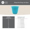 The HC Companies Eclipse Round Planter With Saucer - Outdoor