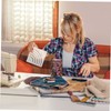 Gatuida Quilting Ruler Multifunctional Acrylic Sewing Ruler with Cutter Design