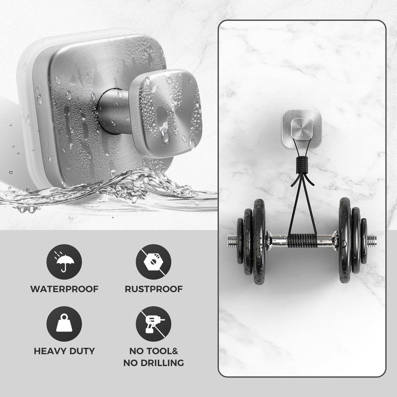 WingWider Shower Hooks for Inside Shower,Reusable Suction Cup Hooks for