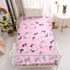 NATURETY Bedding Fitted Sheet with Deep Pocket,Cute Unicorn Printed Soft