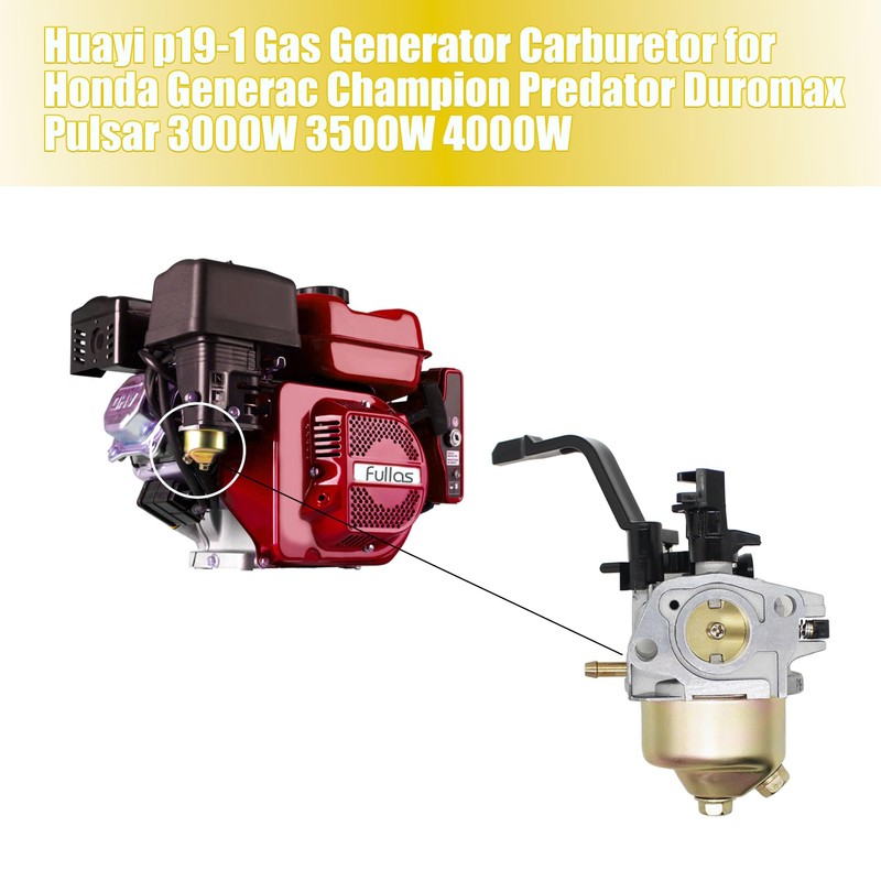 Huayi P19-1 Carburetor Compatible with Predator 4000 4375 Champion Honda