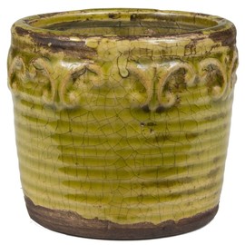 Swan Creek Candle, 3.5" x 3" Vintage Round Pot American Soybean Wax Candle, Cinnamon Hazelnut Latte