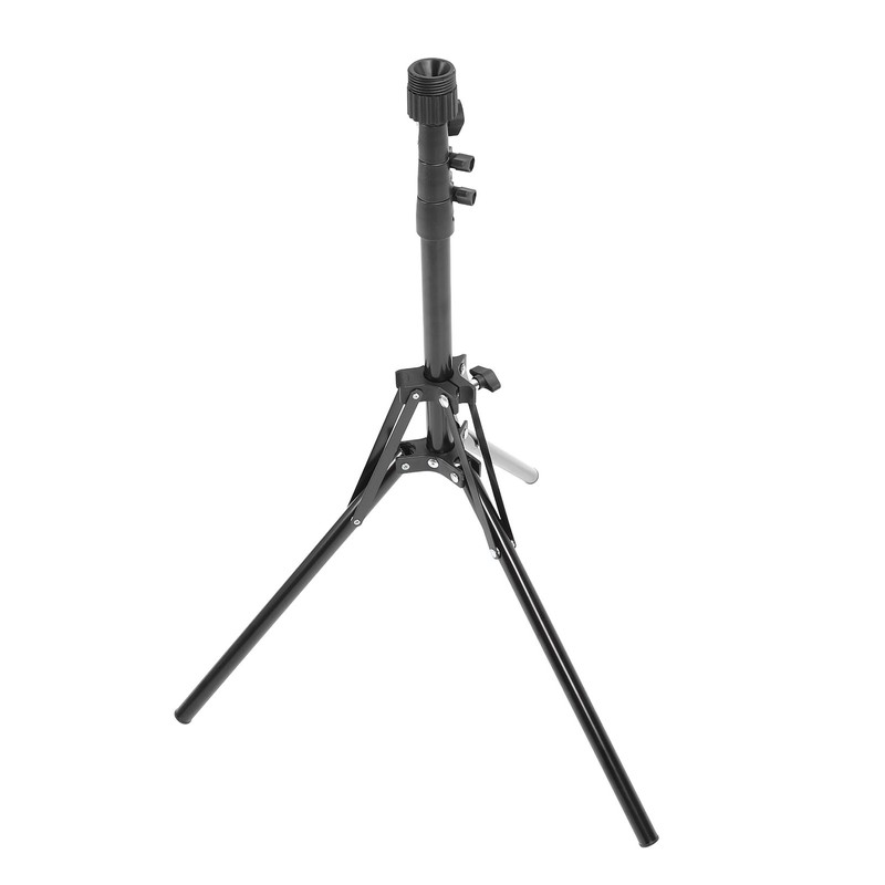 Wig Head Stand Tripod Aluminum Alloy Adjustable Height Portable Mannequin
