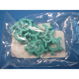 CHEMGLASS GREEN KECK CLIPS 10/18-10/30 X12 NEW OLD STOCK FREE SHIPPING