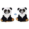 Feisty Pets Black Belt Bobby Plush Stuffed Panda That Turns