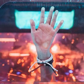 Rastaclat Braided Bracelet for Men and Women of All Ages - Level 1 White/Black Bracelet | Adjustable Stackable Bracelet Braided by Hand (Medium/Large)