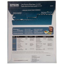 Epson 25 Count Heavyweight White Print and Copy Paper Instant Drying Professional Q...