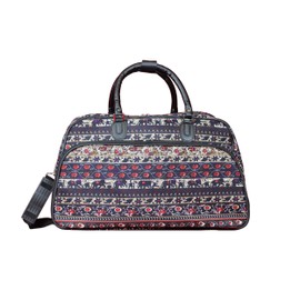 World Traveler Animal Prints 21-Inch Carry-On Shoulder Duffel Bag - Elephant
