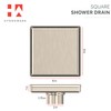 Hydroware Shower Drain - Stainless Steel Square Shape Shower Floor