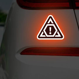 Reflective Helmet Stickers, Reflective Stickers for Car, Safety Protective Strip Warning Decals Anti-Collision for Automotive Sports Car Hard Hat Outdoors Helmet Trailer Vehicle