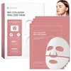 Organic Collagen Real Deep Mask, Pack of 4, Collagen Overnight