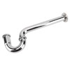 Brass Sink Drain Tubing Set Silver Slick Finish No Ageing