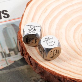 Gag Gifts for Men Women, Santa Swap Gift Exchange Dice, Stocking Stuffers for Adults Men Women, White Elephant Gifts, Wedding Gifts Ideas, Food Dice for Couples, Anniversary Valentines Day Gifts