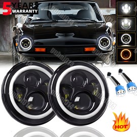 Unbranded DOT 100W 7Inch LED Headlight For Datsun 240Z 260Z 280Z 280ZX 1970-78 H4 Bulb