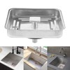 Square Sink Strainer Drainer, Stainless Steel Kitchen Bathroom Home Sink