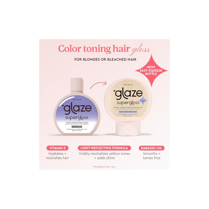 Glaze Supergloss Color Conditioning Gloss – Hydrating Semi-Permanent Colour Hair