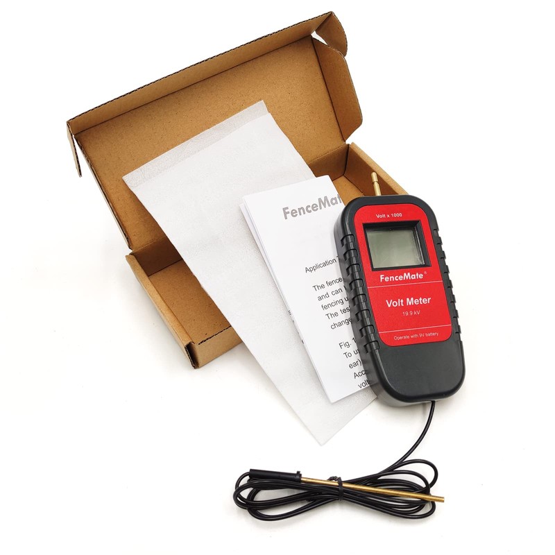 FenceMate Digital Voltage Meter for Electric Fence, Range up to