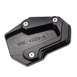 Motorrad Zubehör Seitenständer Vergrößerungsplatte Für Ducati Multistrada 950 1200S/GT 1260S V2 V2S V4S MTS V4 RALLY Monster 950 SP 937 696 795 821 890 2026 DesertX Scrambler 800 1100 (Schwarz)