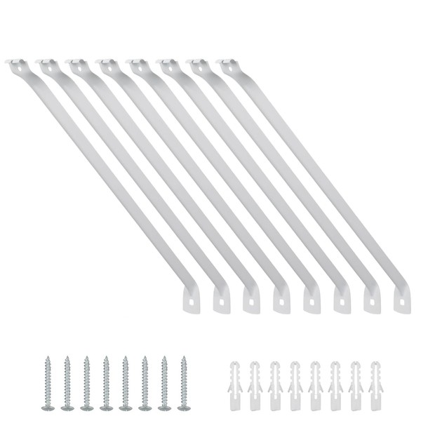 8 Pack Support Brackets for Wire Shelving 17 inch Wire