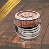 Rustic Western Style Decorative Barrel Coaster Set - Barrel Coaster