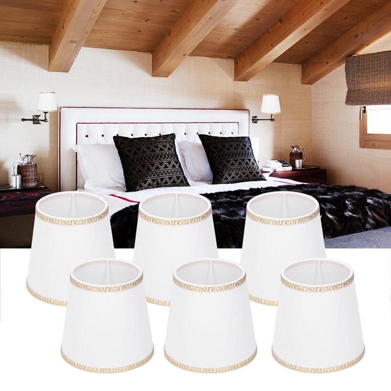 6Pcs European Style Lampshade Cover for Chandelier Wall Light W/E14
