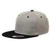 Blank Adjustable Flat Bill Plain Snapback Hats Caps (One Size,