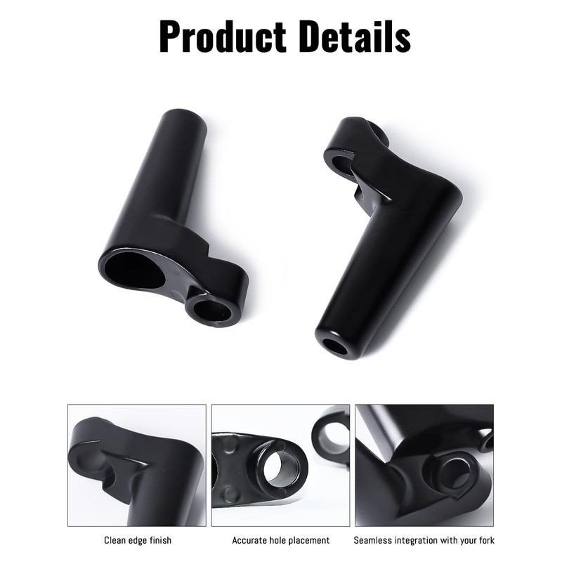 LUXEMOTO Turn Signal Relocation Kit for Harley Sportsters, Front Turn