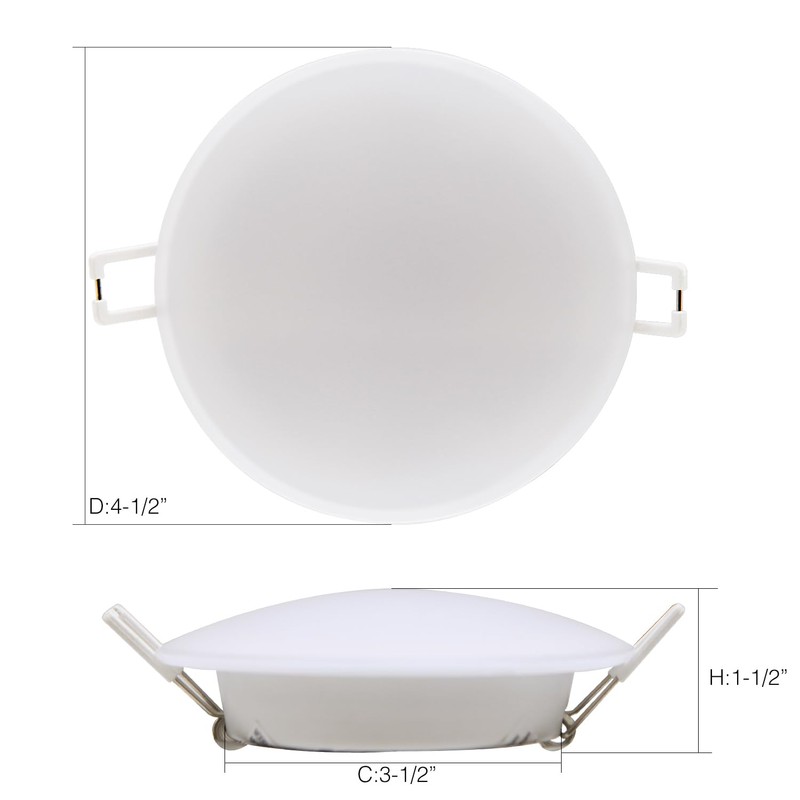 Homdec 4.5inch RV LED Recessed Down Light, 12V LED RV