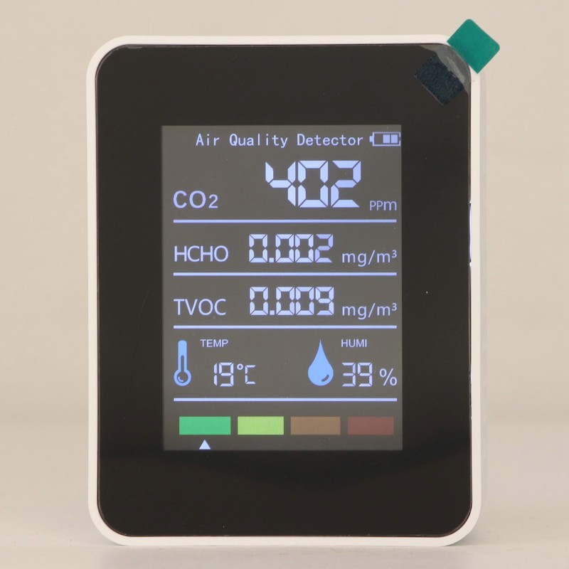 Air Quality Monitor 5 in 1 CO2 TVOC HCHO Temperature