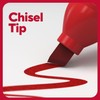TRU RED Tank Permanent Markers, Chisel Tip, Assorted Colors, 5