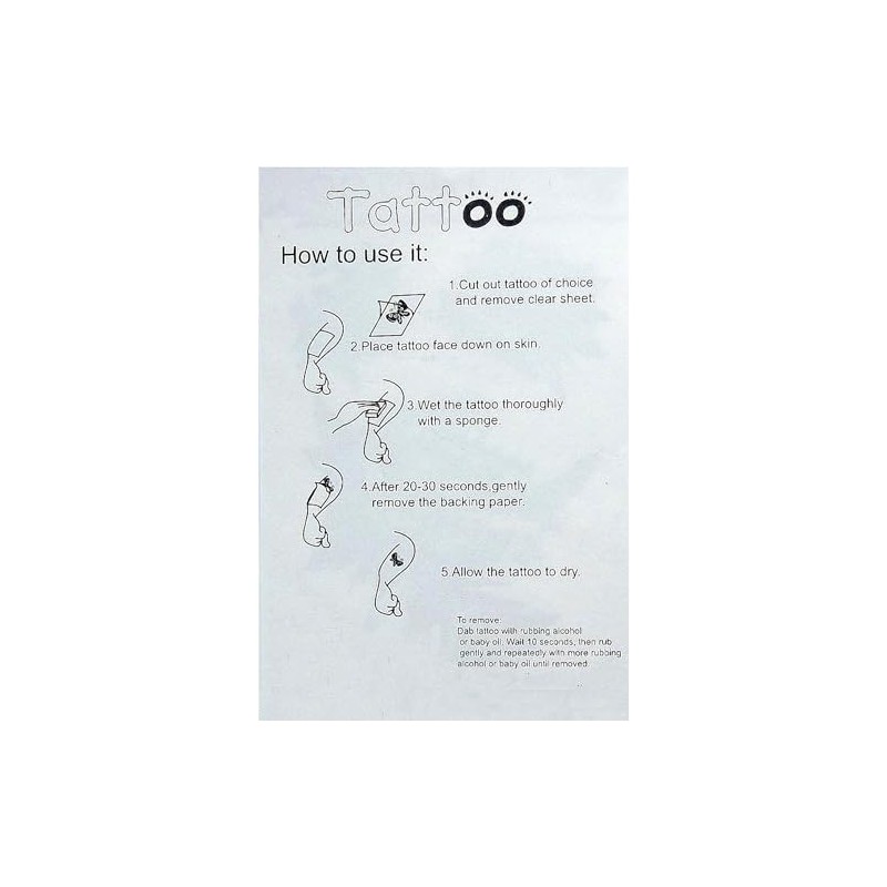 MapofBeauty 2 pcs Black Star Temporary Waterproof Tattoo Sticker