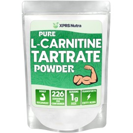 XPRS Nutra L Carnitine L Tartrate Powder - Premium Pure L Carnitine Tartrate - L-Carnitine - Vegan Friendly Bulk L Carnitine Powder - Amino Acid Supplement (8 Ounce)