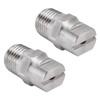 Walfront Boquilla de Acero Inoxidable de 2 Uds. De 1/4