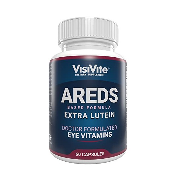 Visivite AREDS Lutein Plus Eye Vitamins - Lutein Vitamins for Eyes - Lutein for Eye Health - Beta-Carotene Free Eye Vitamins - Eye Care Supplements for Adults
