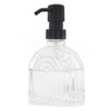 OCTMUSTARD Glass Kitchen Soap Dispenser Bathroom, 9 Oz, Refillable Liquid