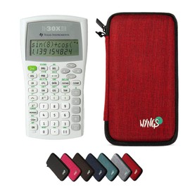 WYNGS TI-30XIIB Calculator with Protective Case in Red - Basic Set